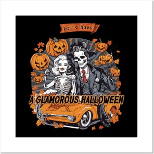 glamorous halloween Posters and Art